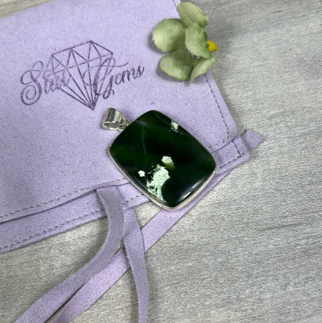 Copper Chalcedony 925 Sterling Silver Pendant