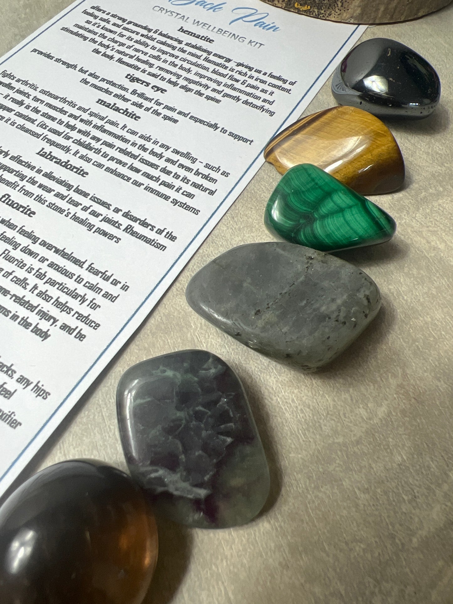 Starcrystalgems - Back Pain - Tumblestone Kit