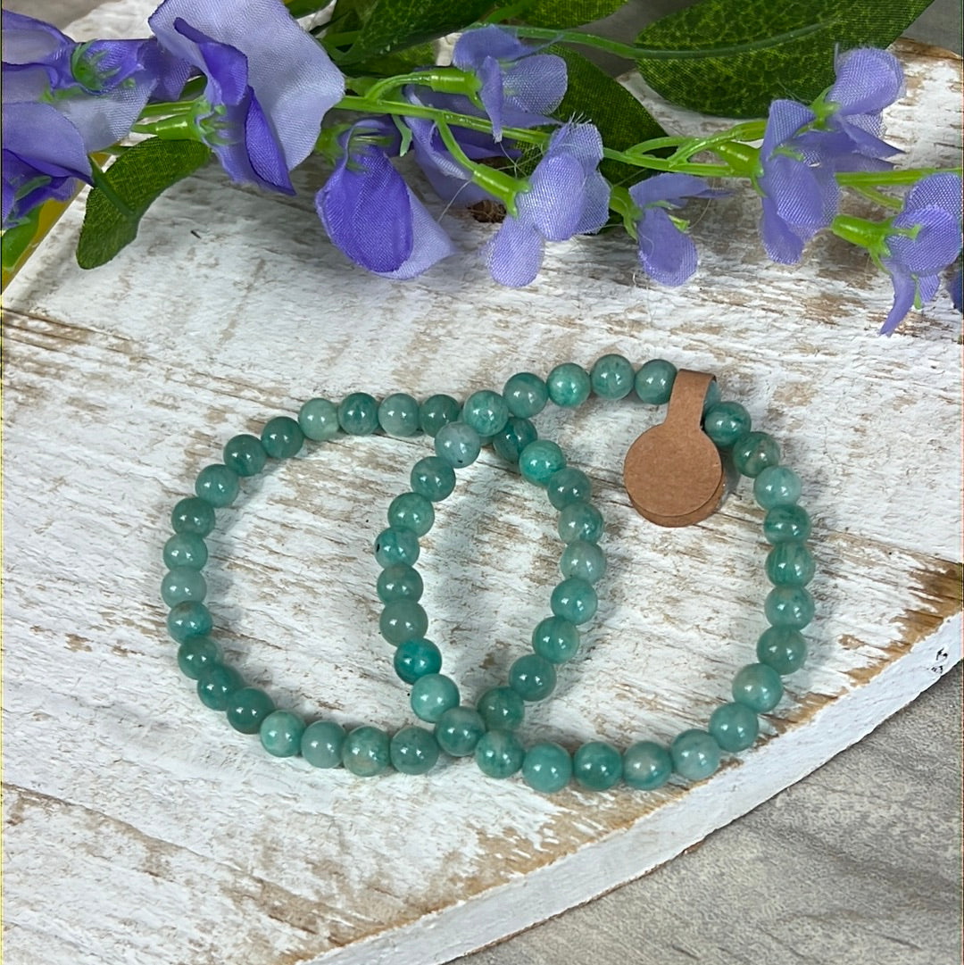 Amazonite Bead Bracelet - A Grade