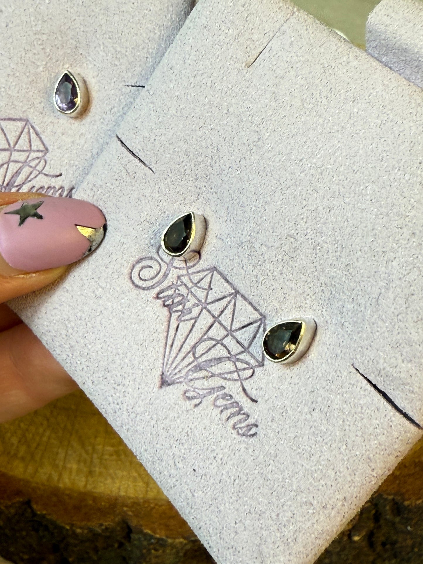Tiny Teardrop 925 Sterling Silver Stud Earrings