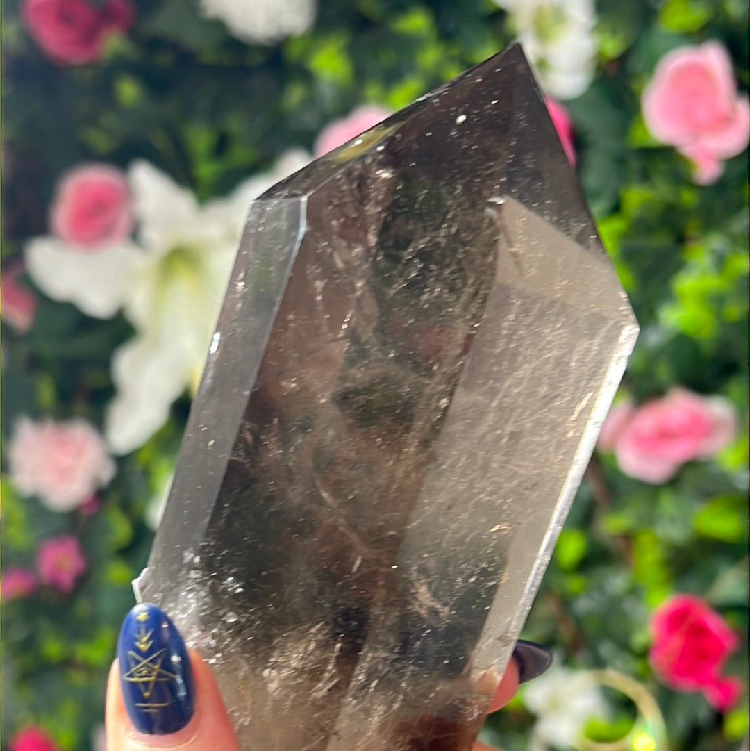 Smoky Quartz Point Wand