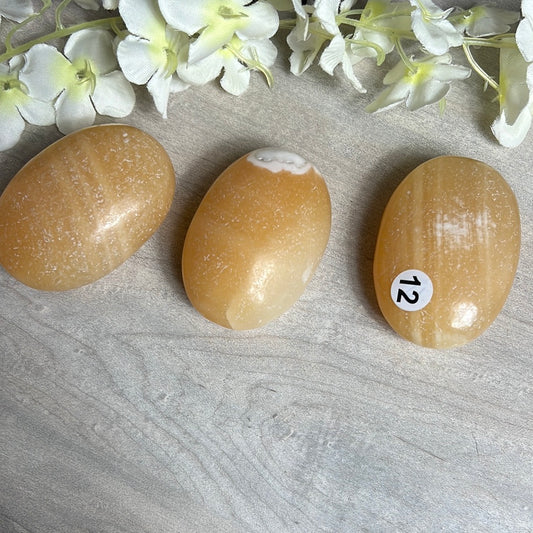 Large Orange Calcite Palm