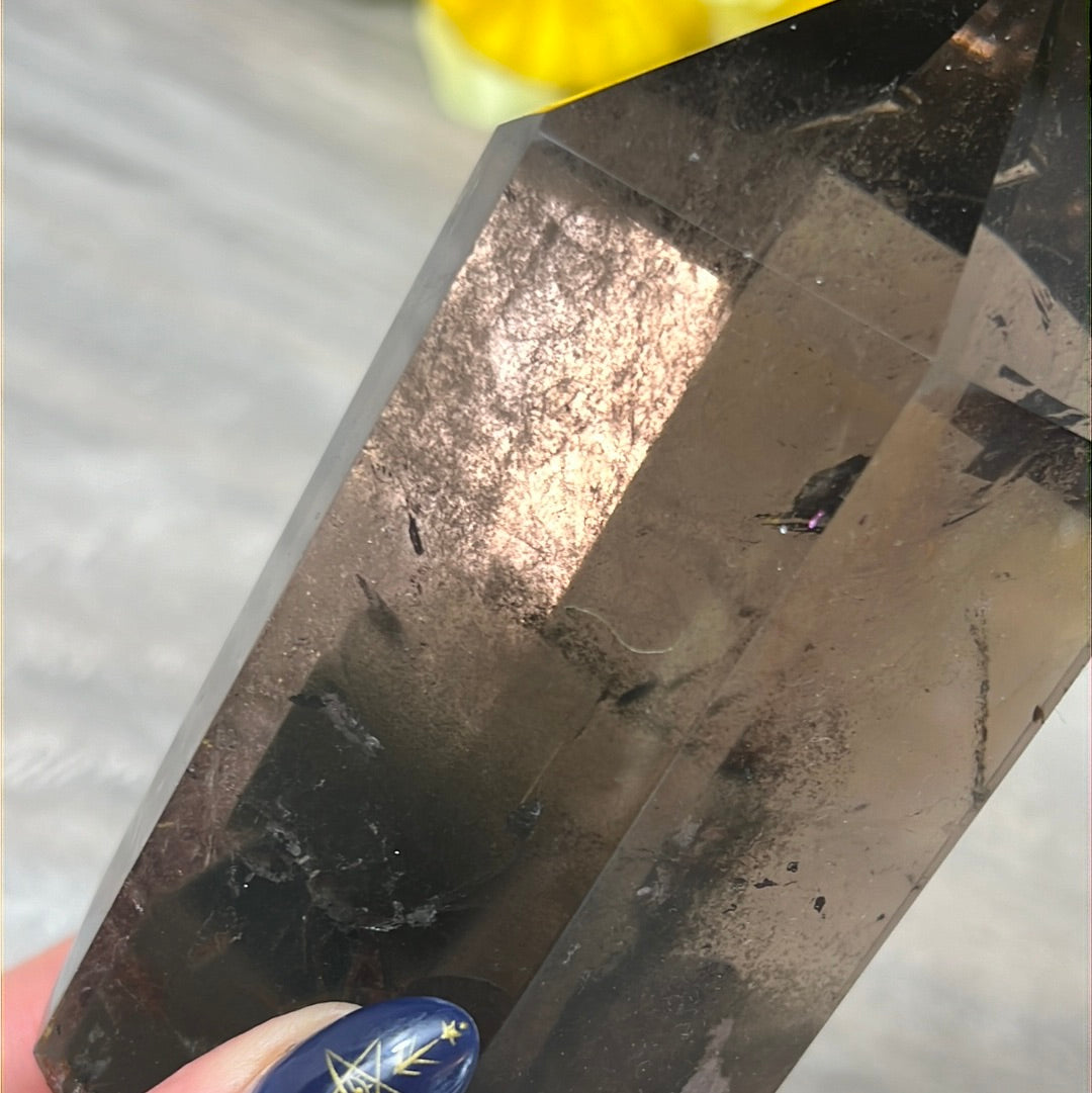Smoky Quartz Point Wand