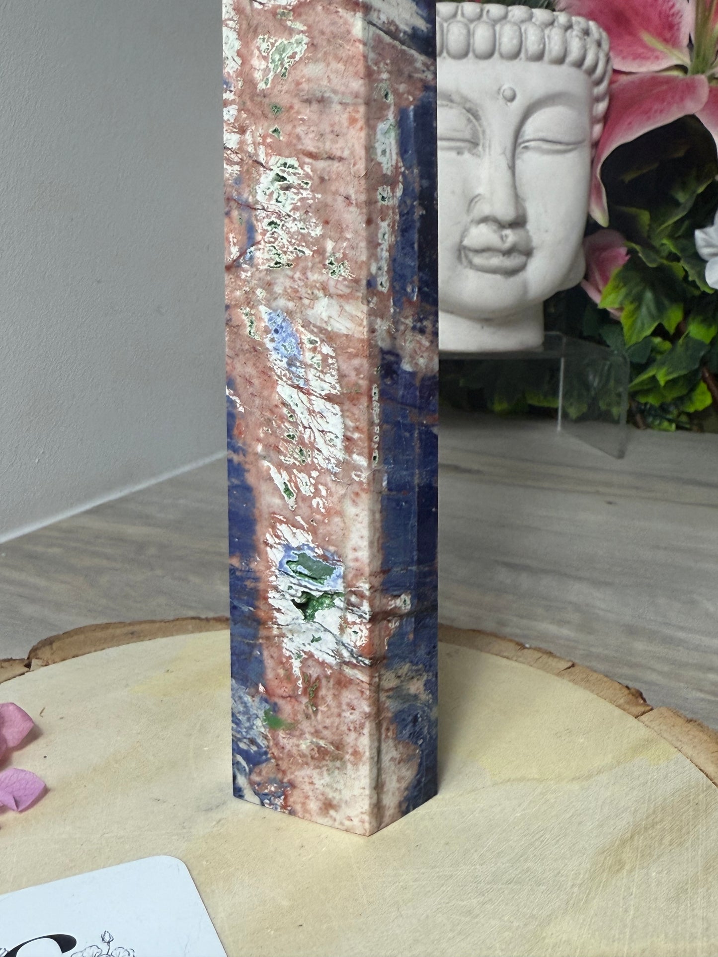 Large Sunset Sodalite Tower Point