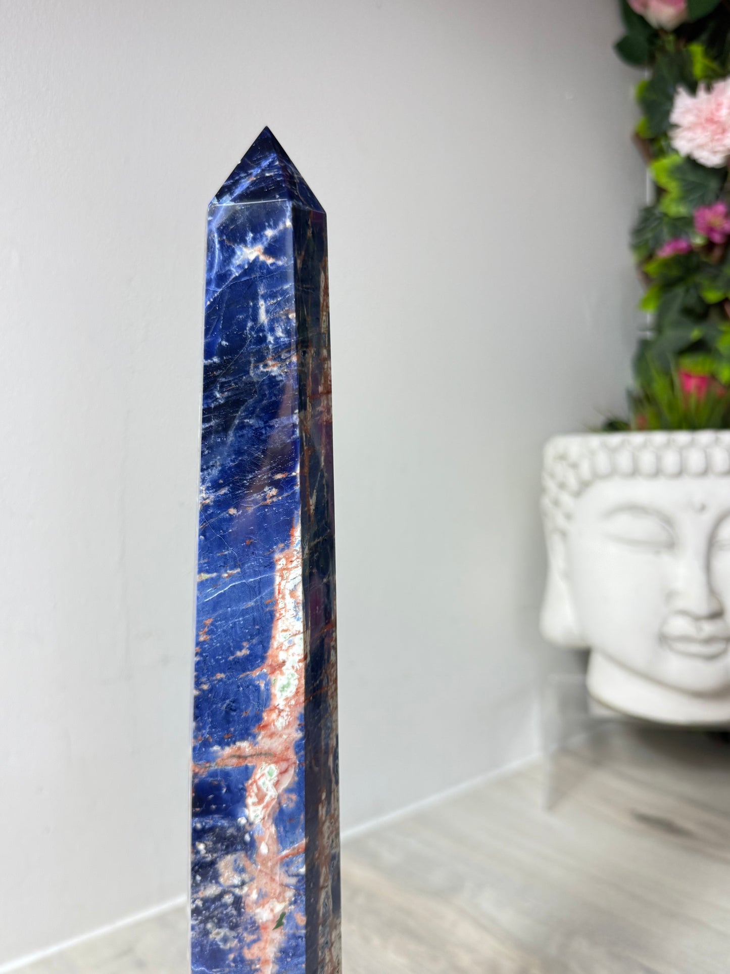 Large Sunset Sodalite Tower Point