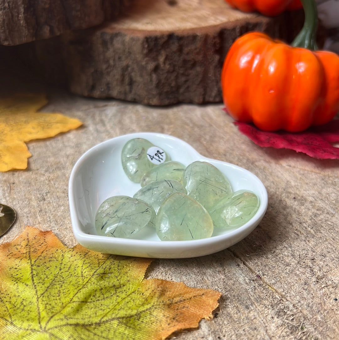 Prehnite & Epidote Heart