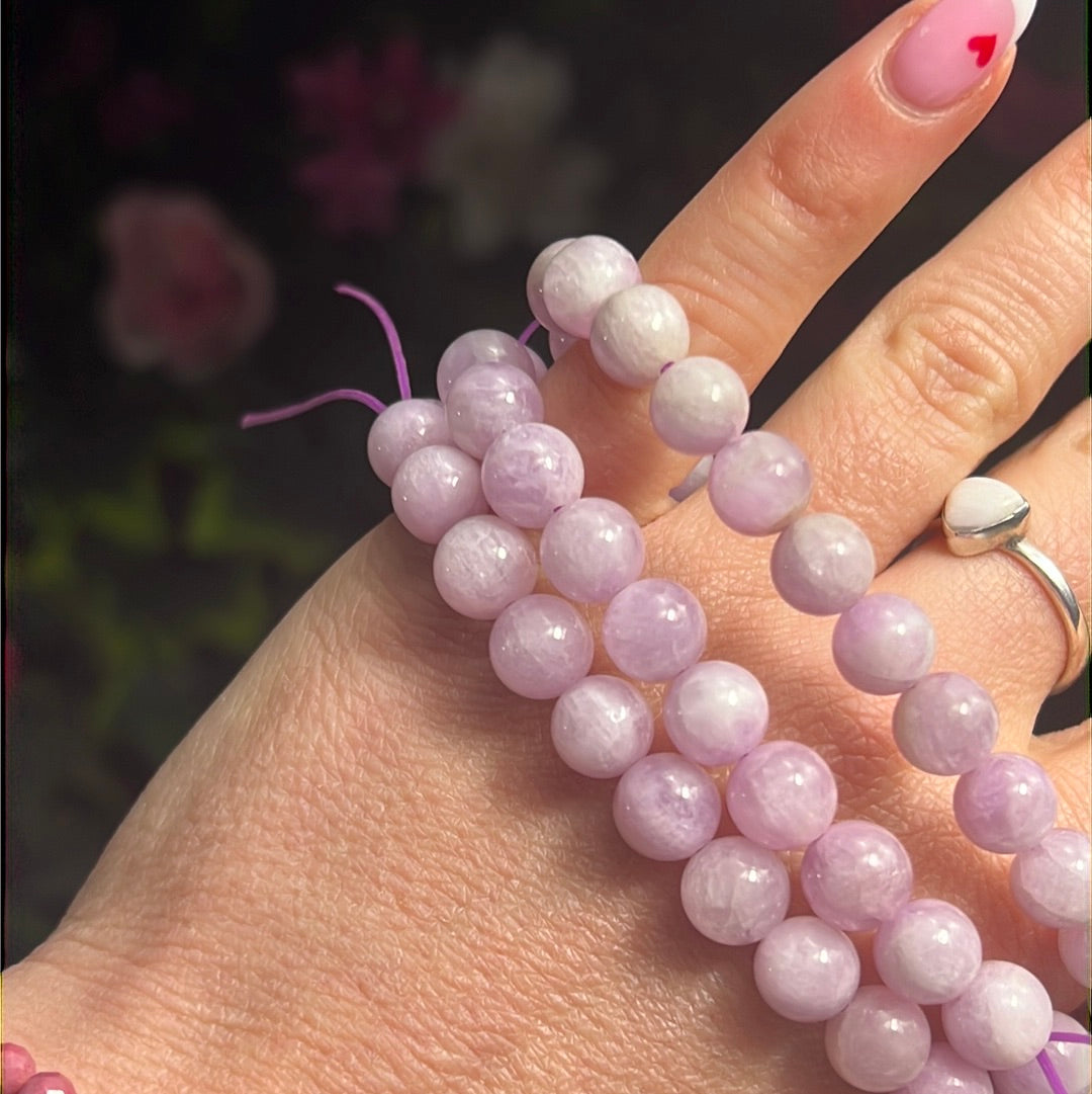 Kunzite - 8mm Bead Bracelet