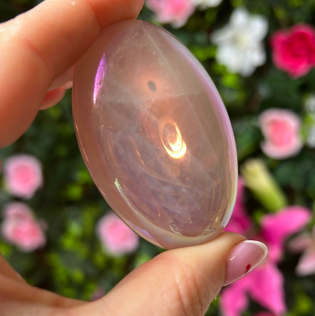Aura Rose Quartz Palm