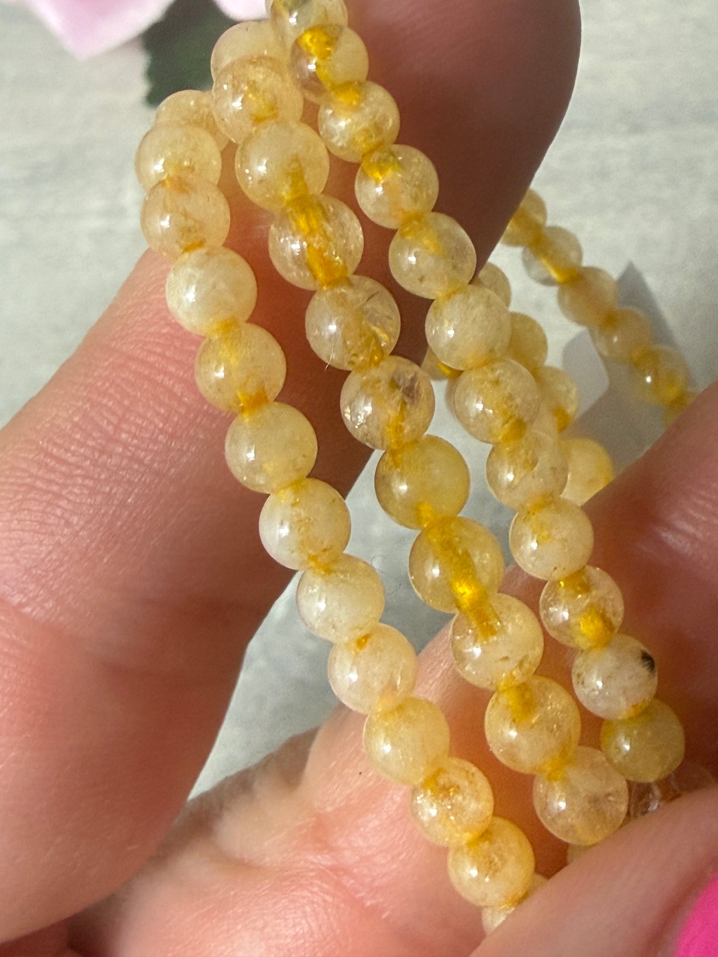 Citrine 4mm Bracelet
