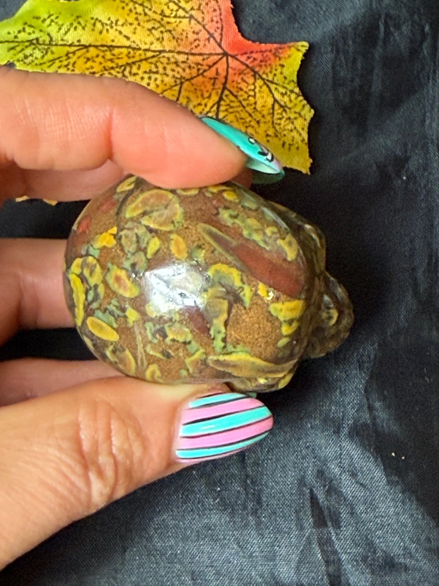 Fruit Jasper Skull