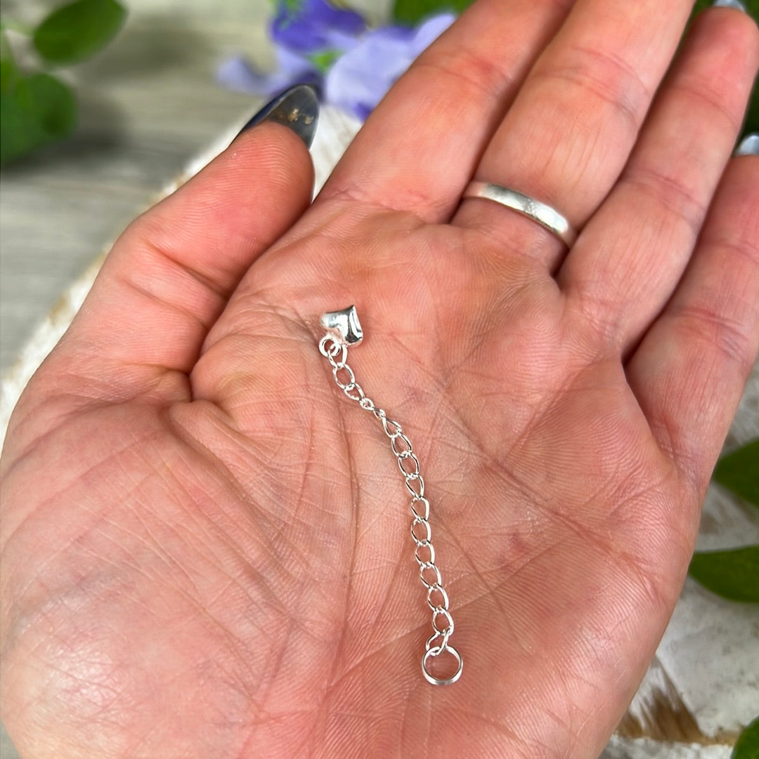 2” Extender Extension Chain - Sterling Silver 925