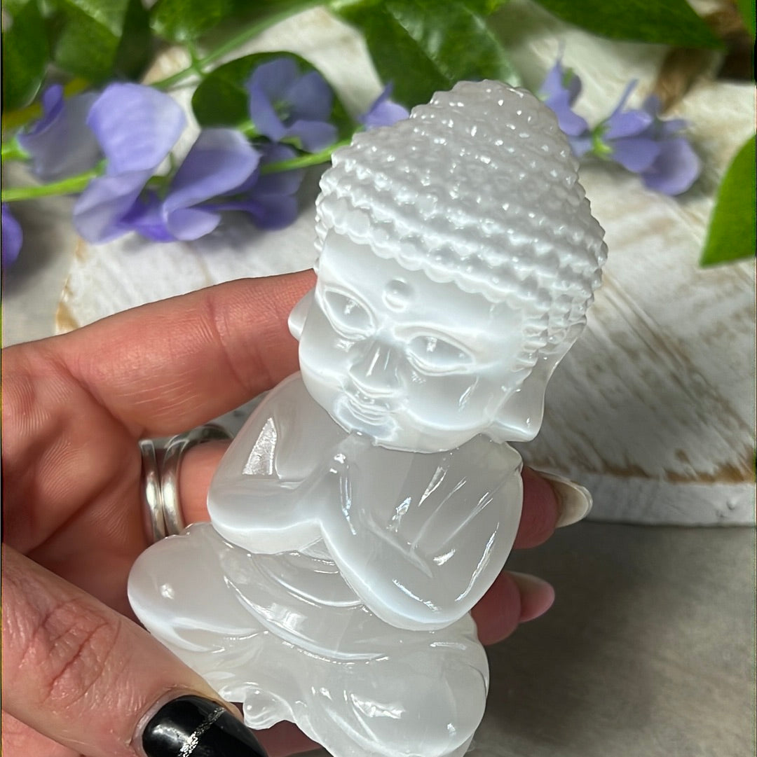 Selenite Buddha
