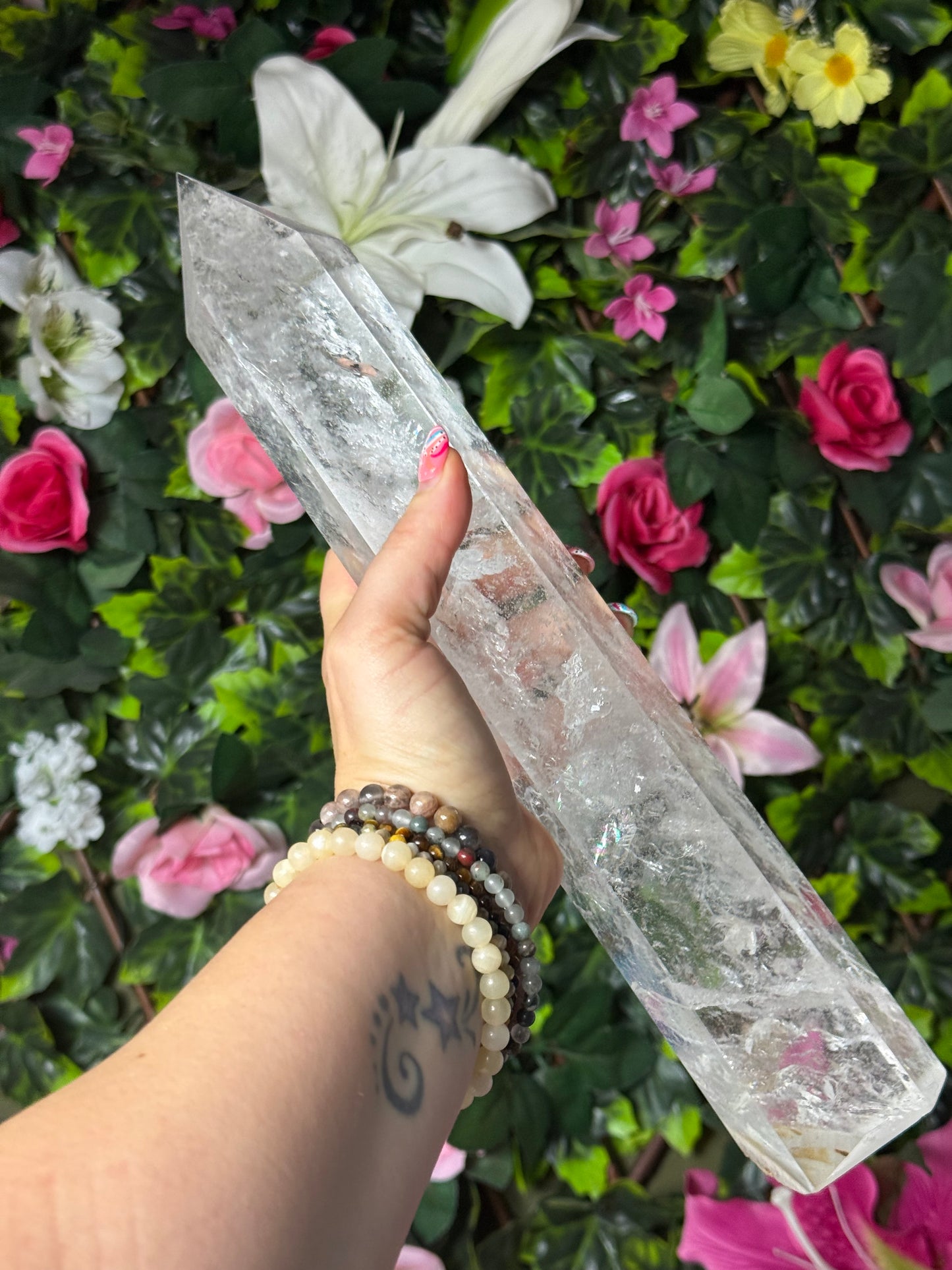 Large Clear Quartz Tower Point