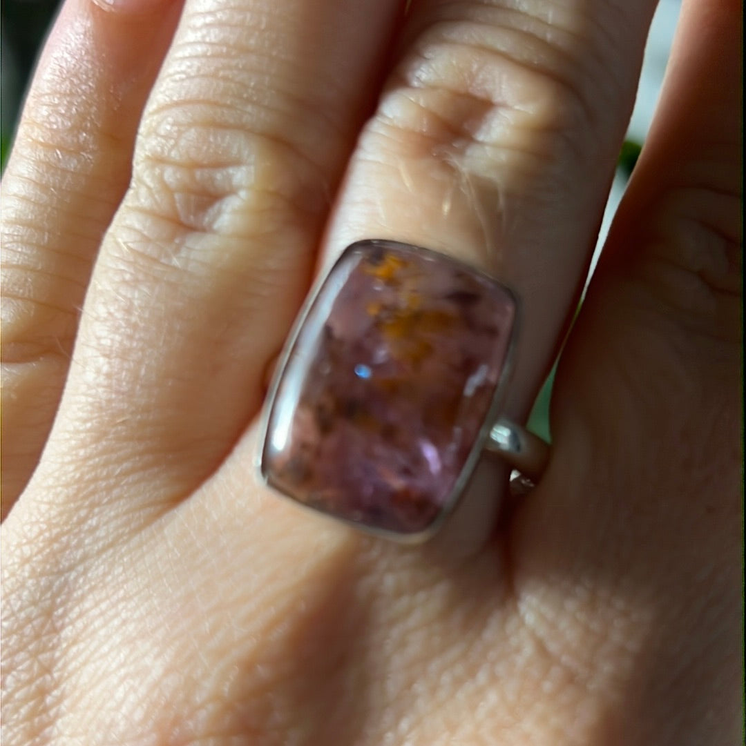 Super Seven 925 Silver Ring -  Size S - S 1/2