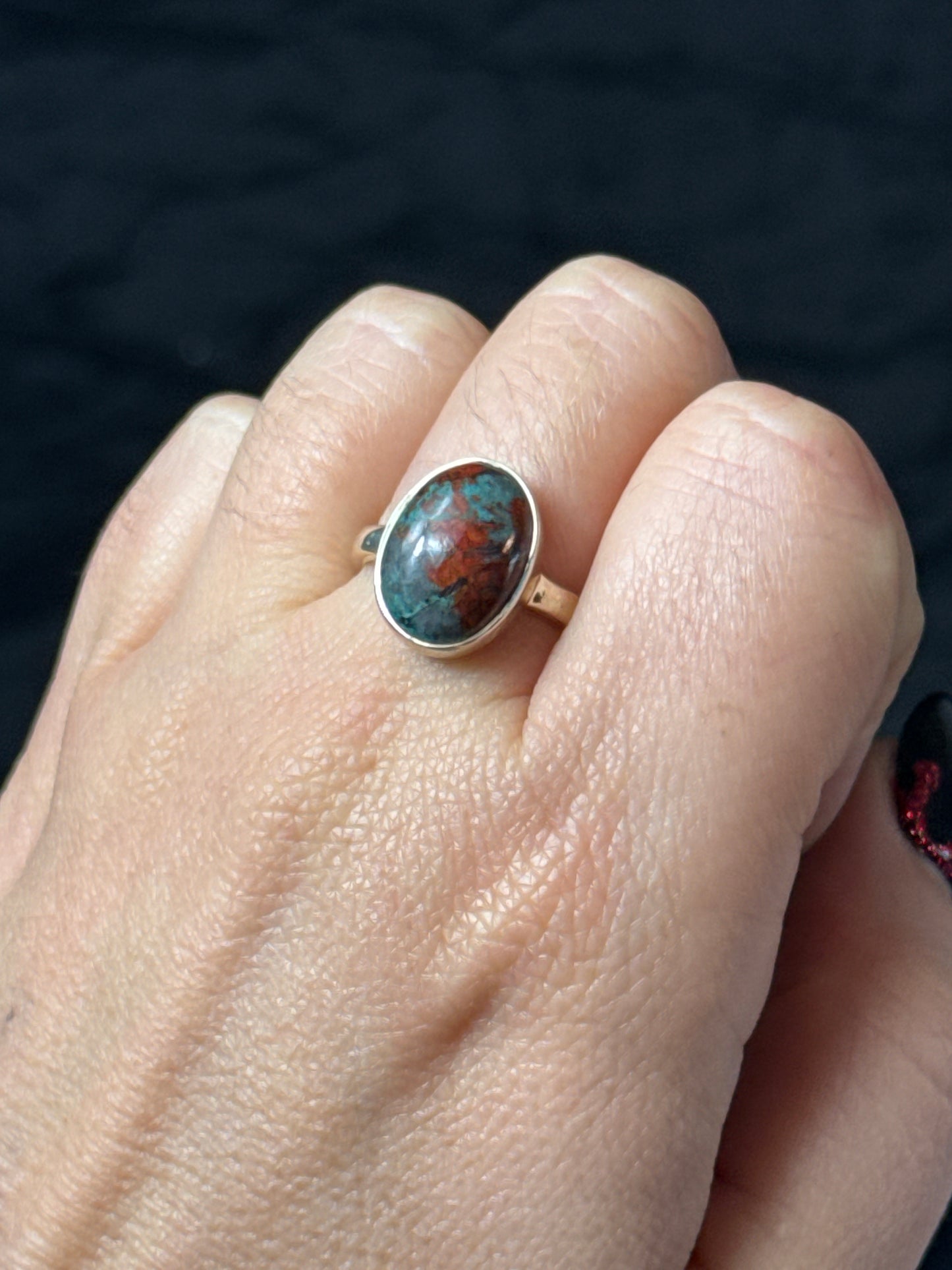 Sorona Sunrise 925 Sterling Silver Ring - Size P 1/2