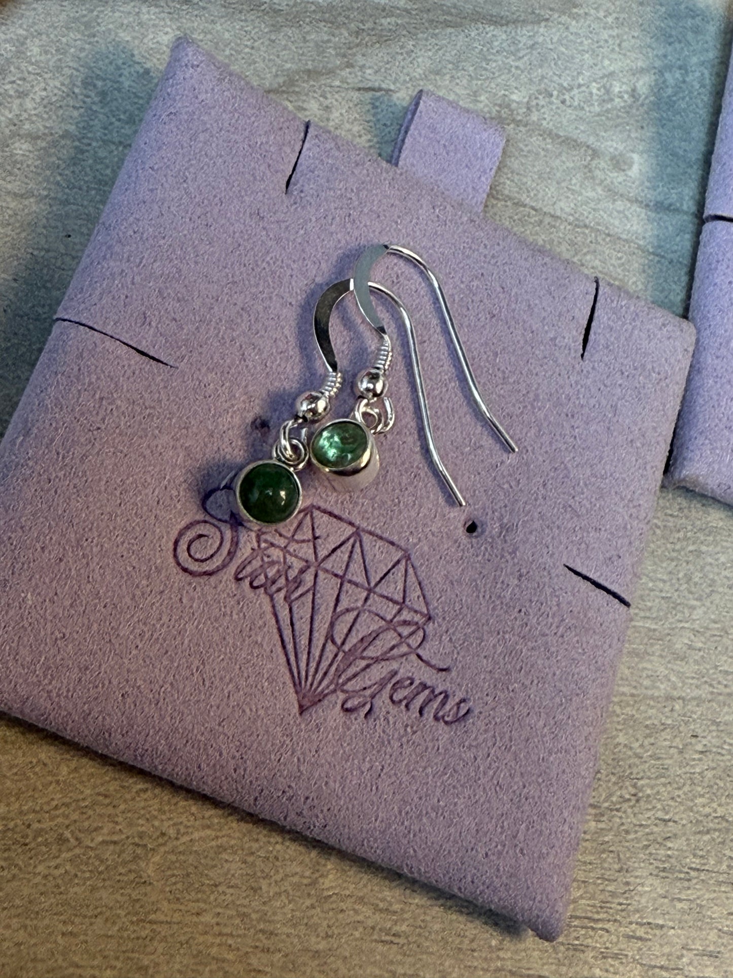 Sterling Silver NEW range Birthstone Earrings Hoop / Hook in Silver
