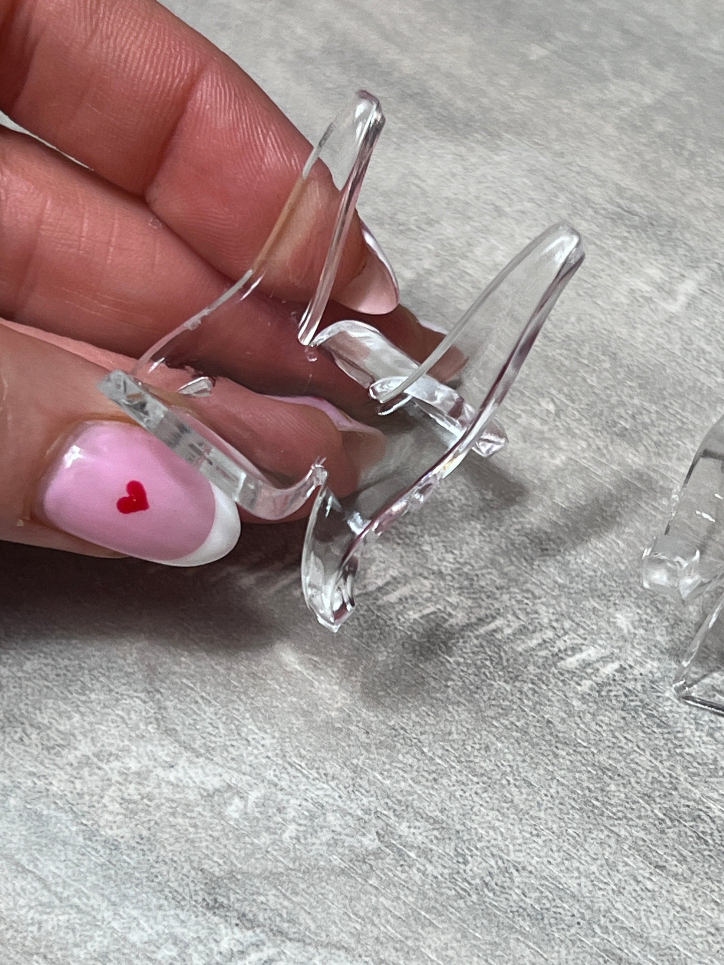 Plastic Perspex Heart Display Stand