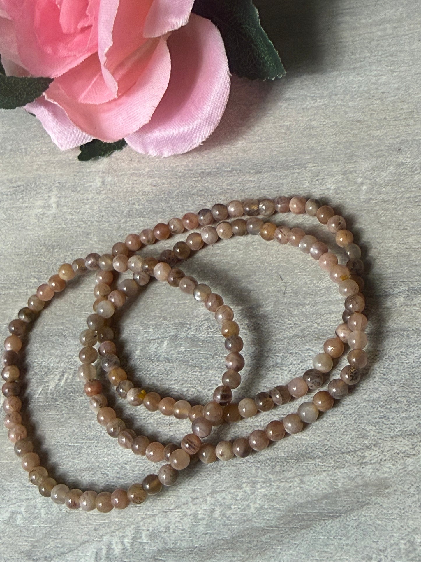 Black Moonstone 4mm Bracelet