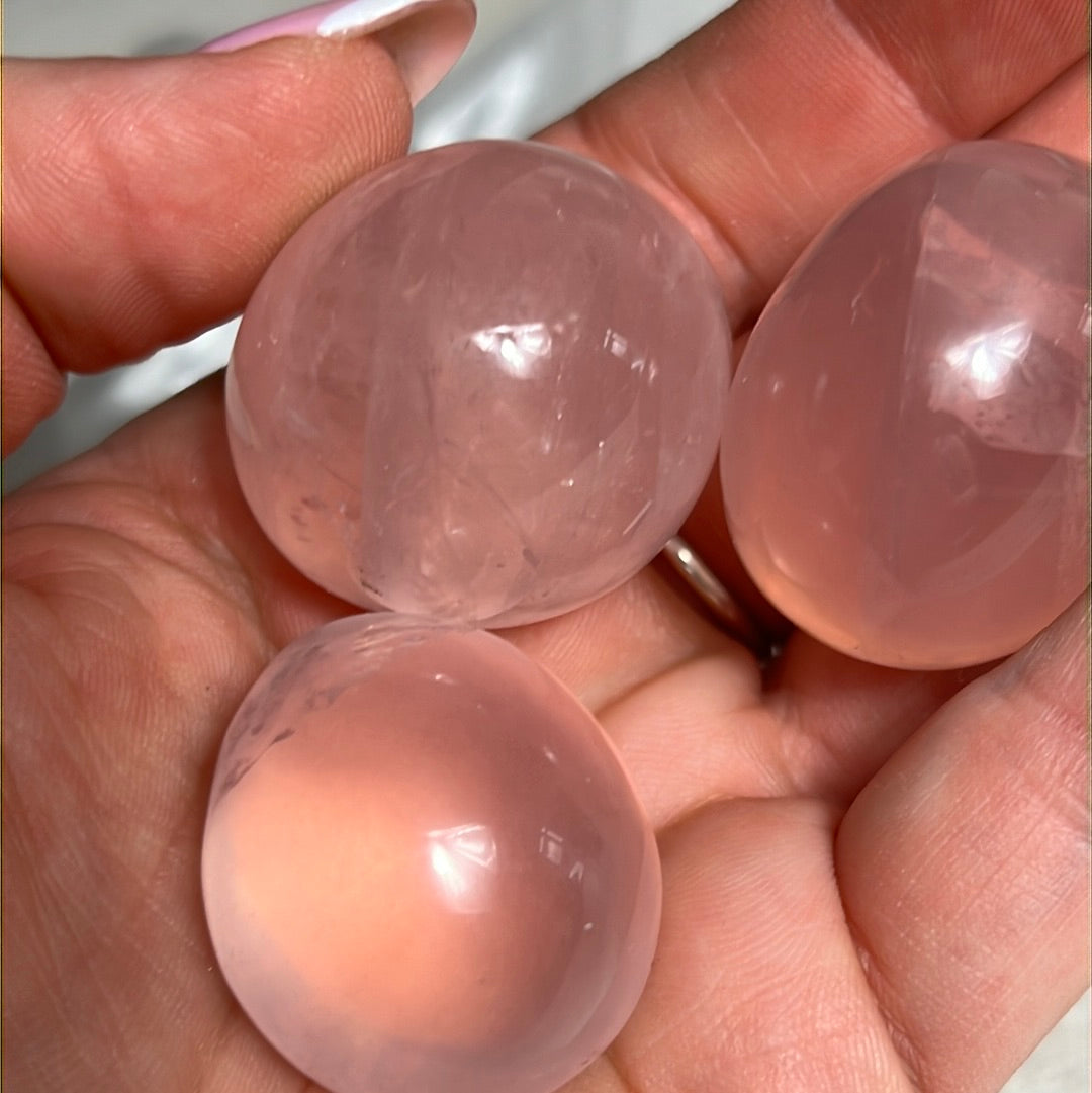 Chunky Star Rose Tumble polished tumblestone