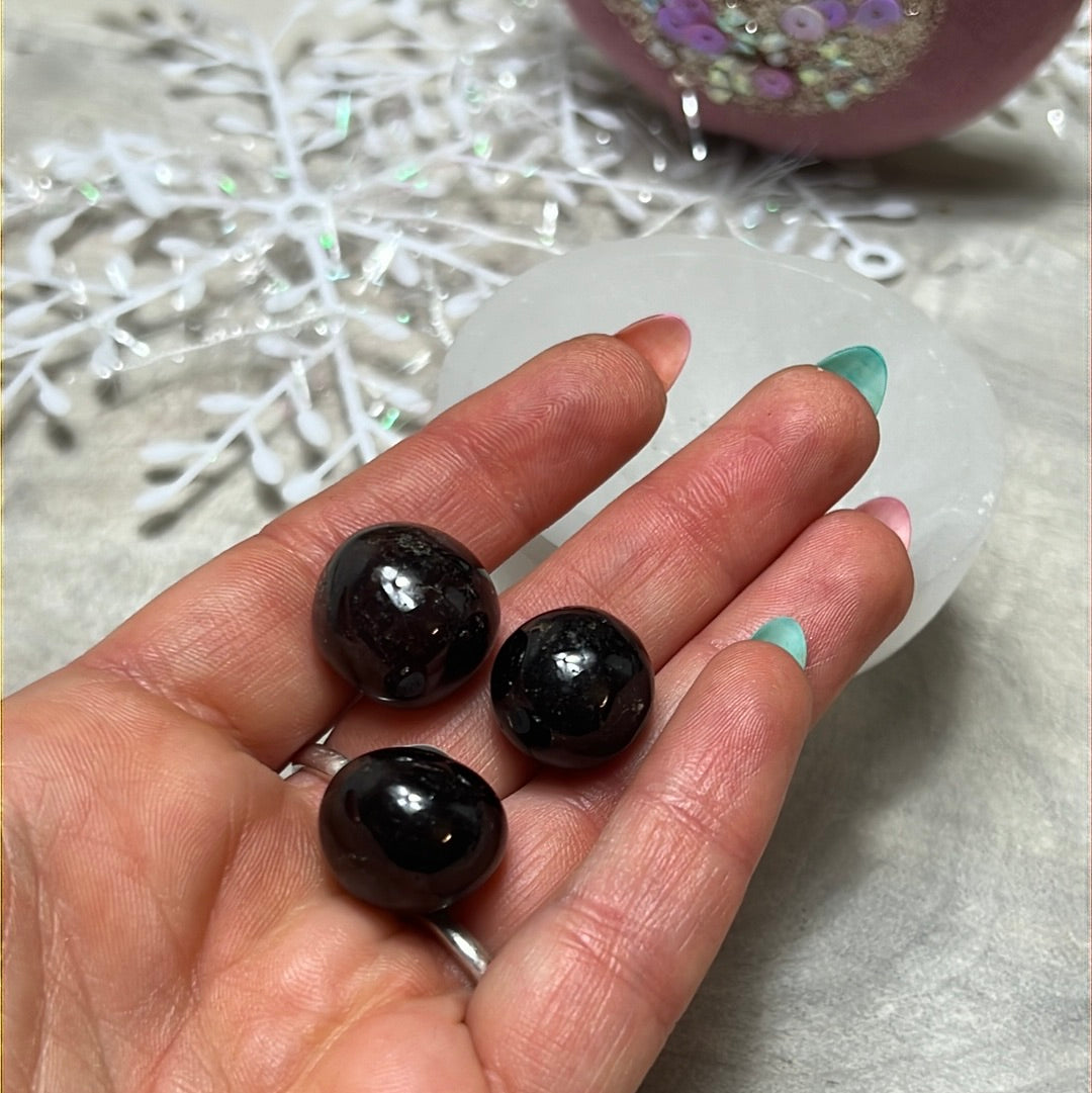 Garnet Polished tumble tumblestone