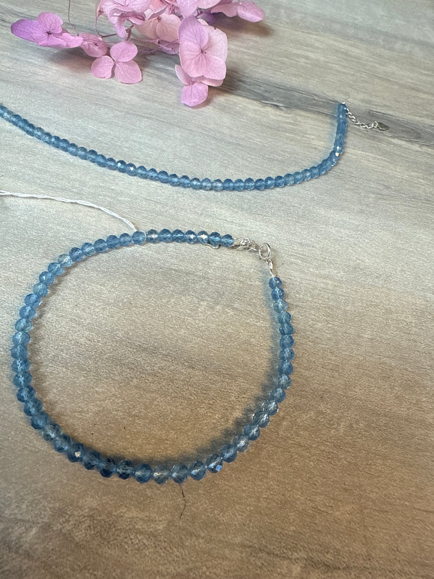 Aquamarine facet bracelet - A grade