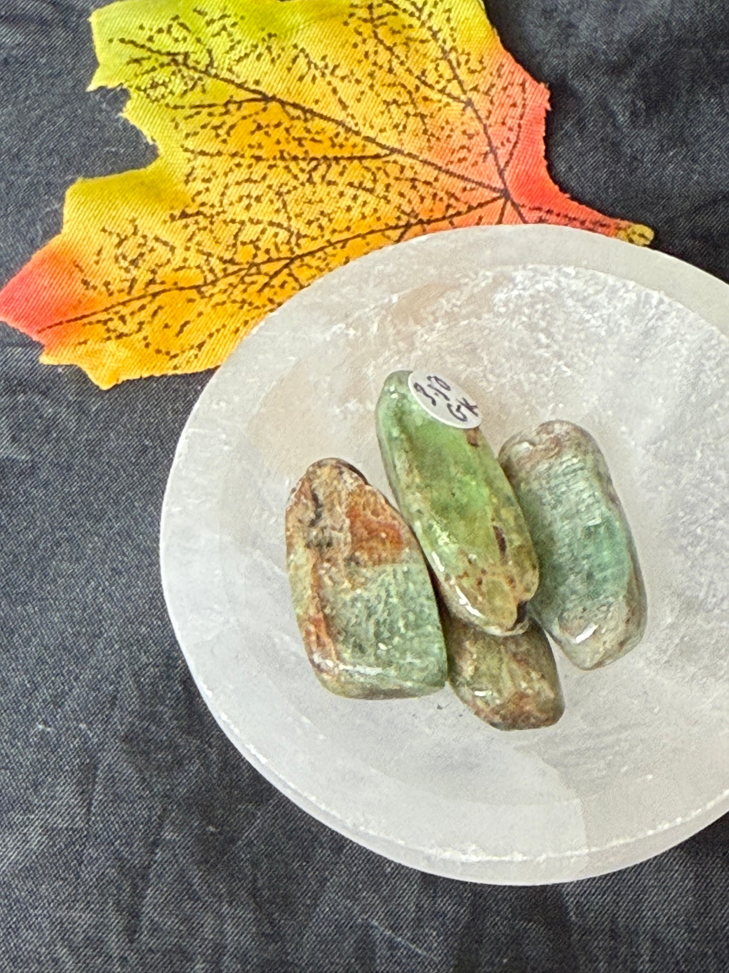 Green Kyanite Tumble Tumblestone