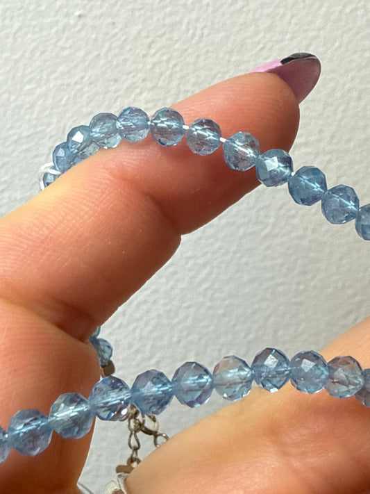 Aquamarine facet bracelet - A grade