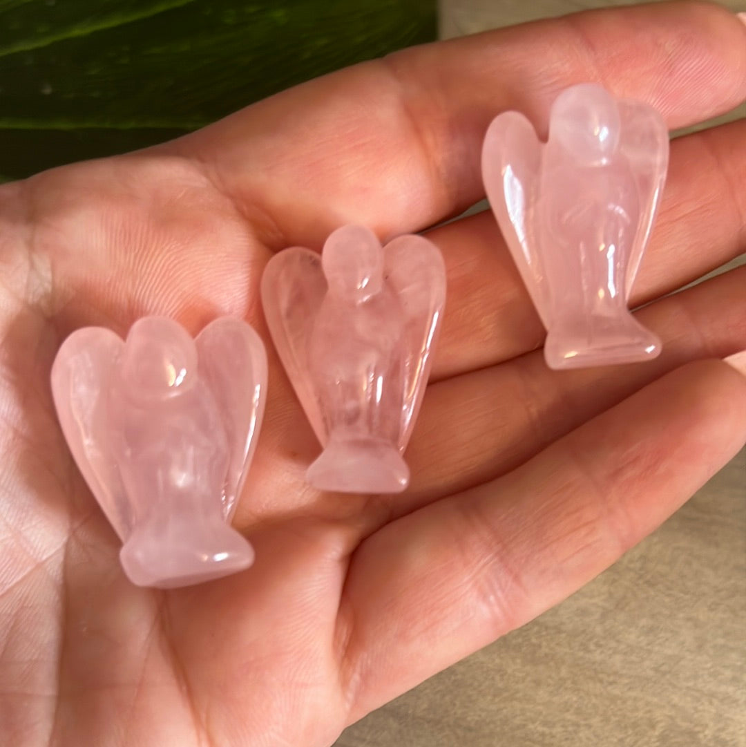 Pocket Angel - rose Quartz