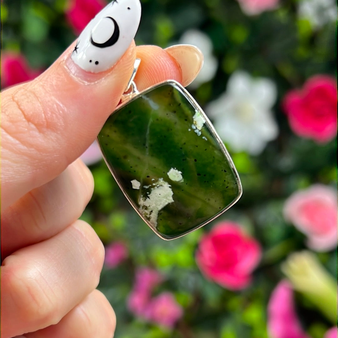 Copper Chalcedony 925 Sterling Silver Pendant