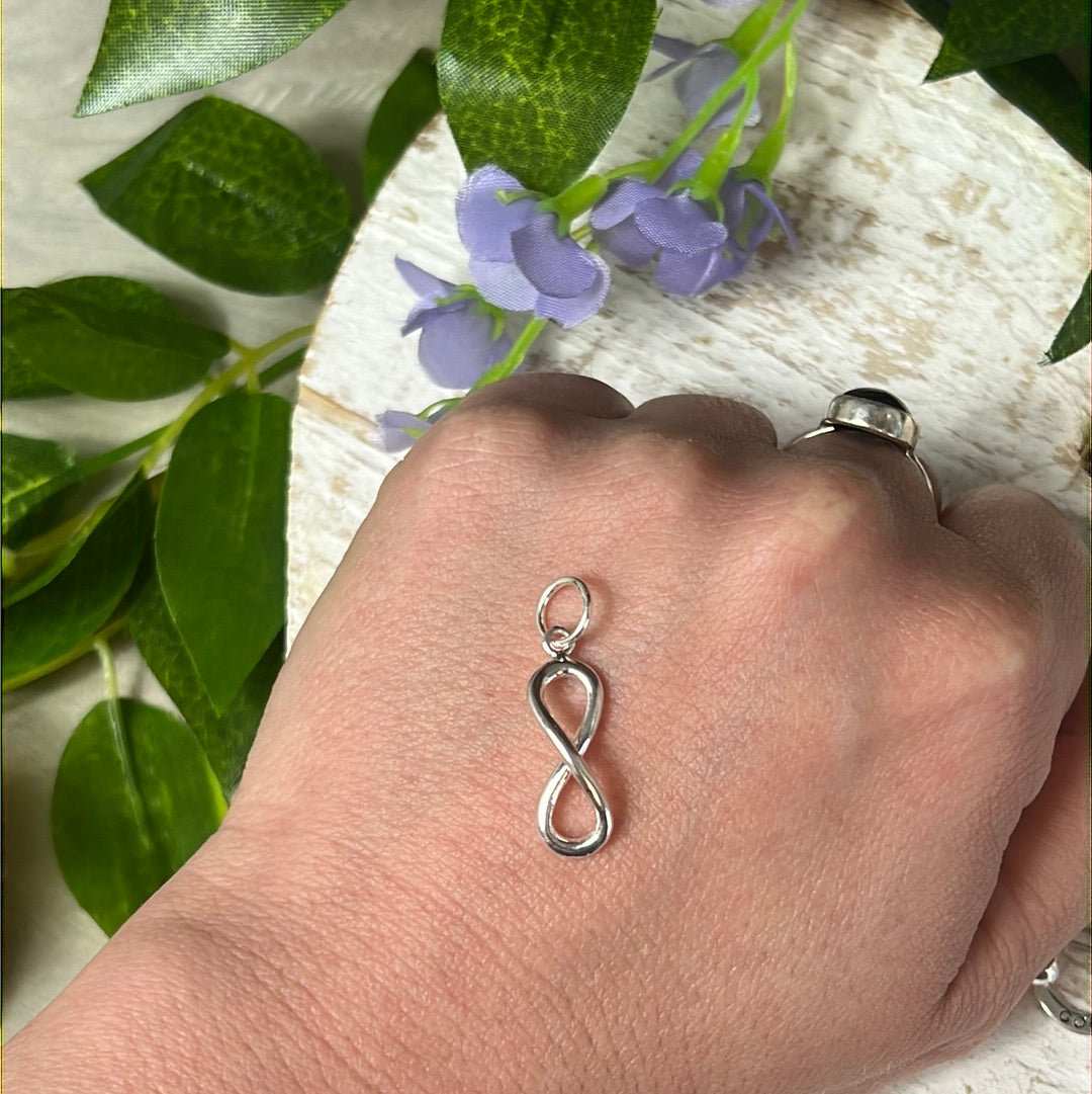 Infinity 925 Sterling Silver Pendant Charm