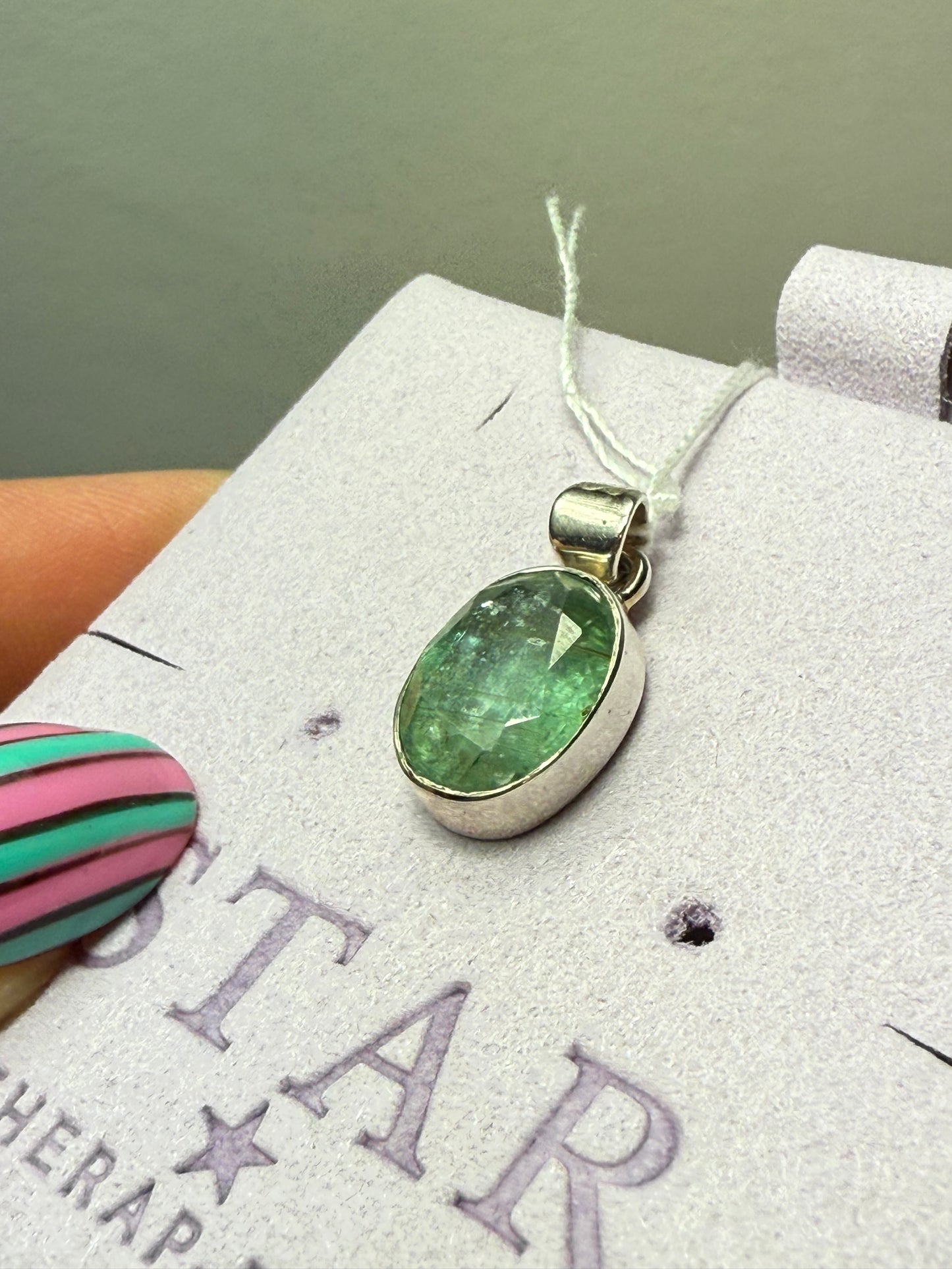 Green Kyanite 925 Pendant