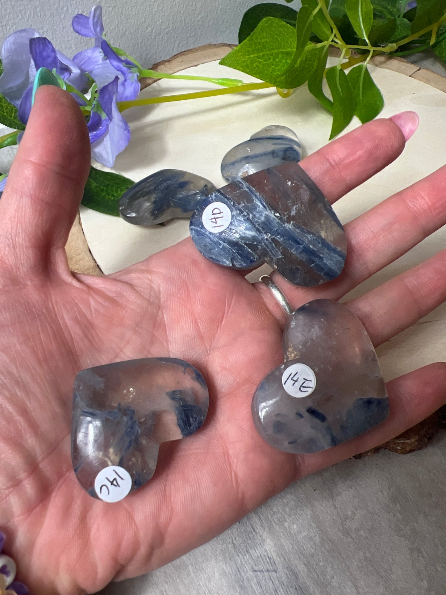 Kyanite in Quartz Heart