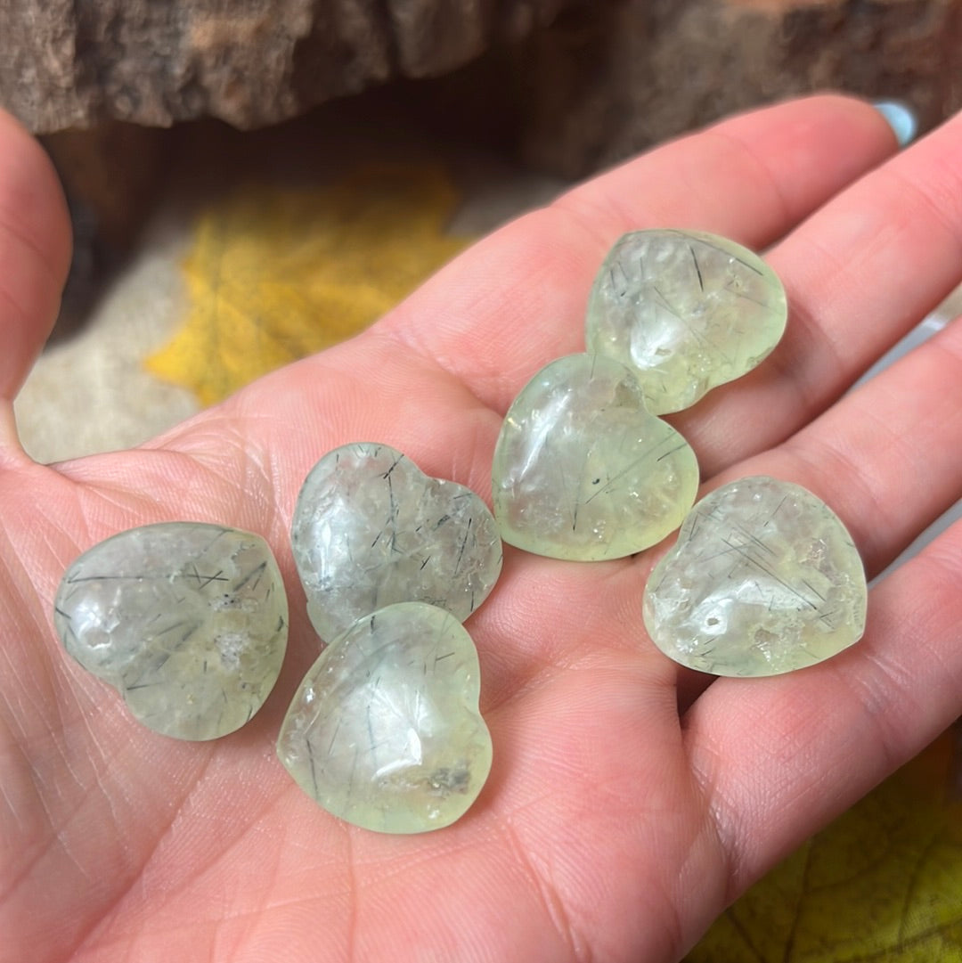 Prehnite & Epidote Heart