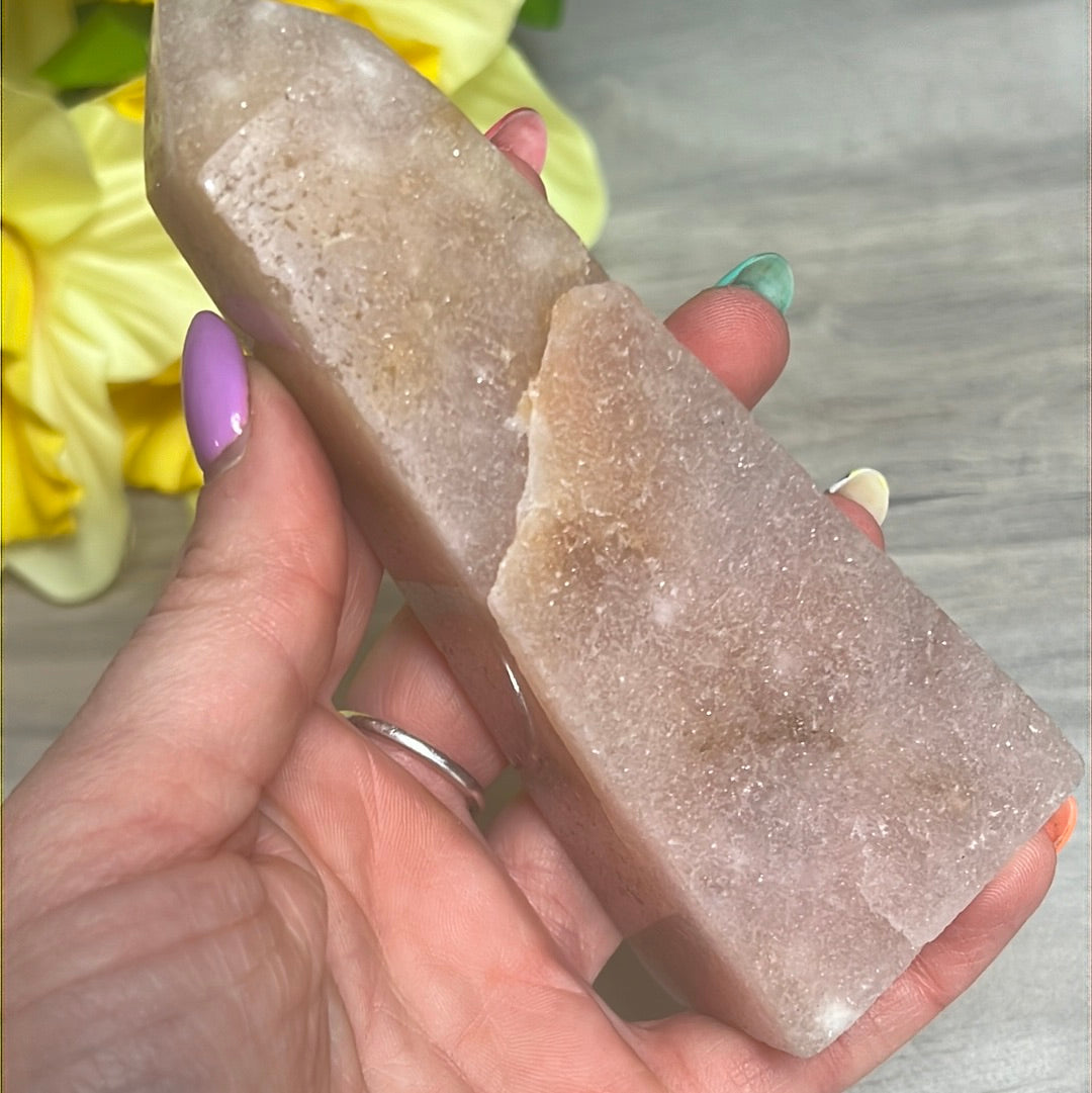 Brazilian Pink Amethyst Tower Point