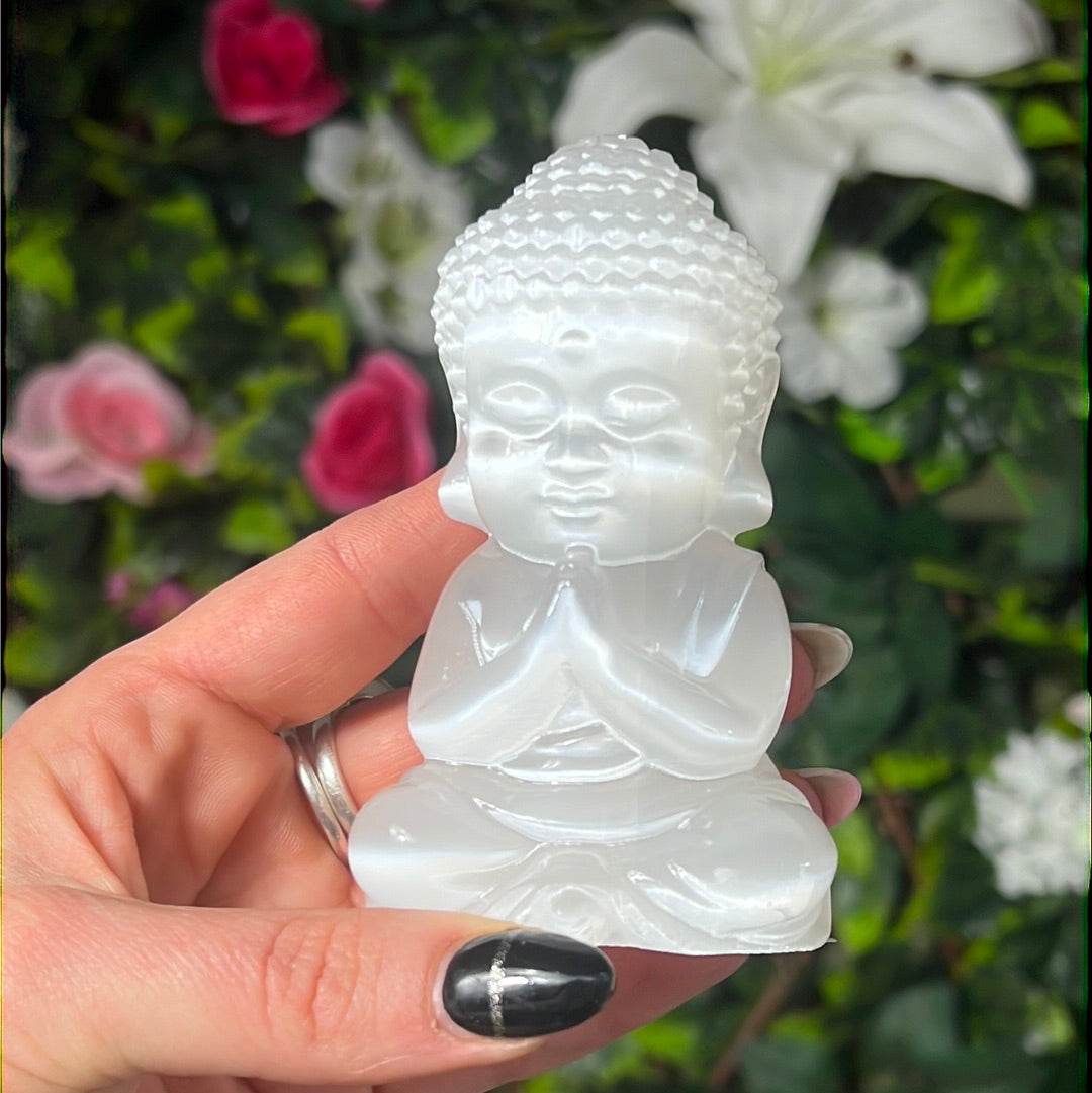 Selenite Buddha