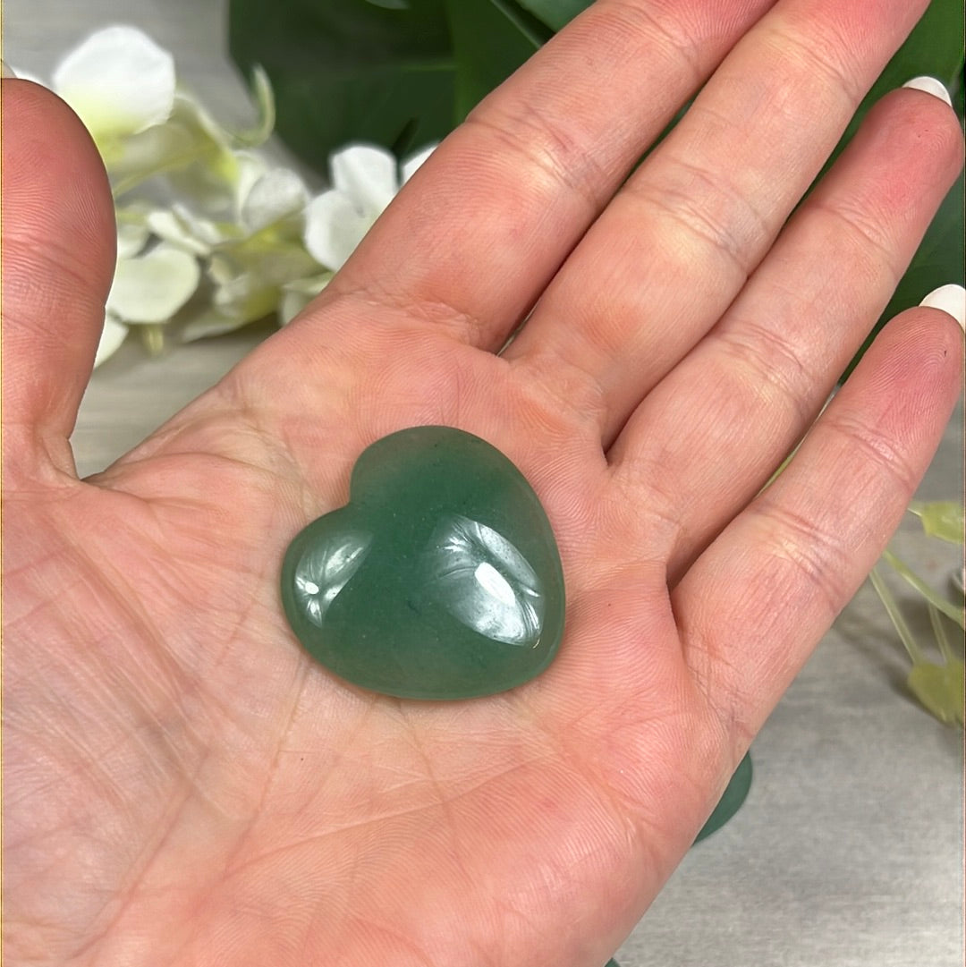 Green Aventurine Heart