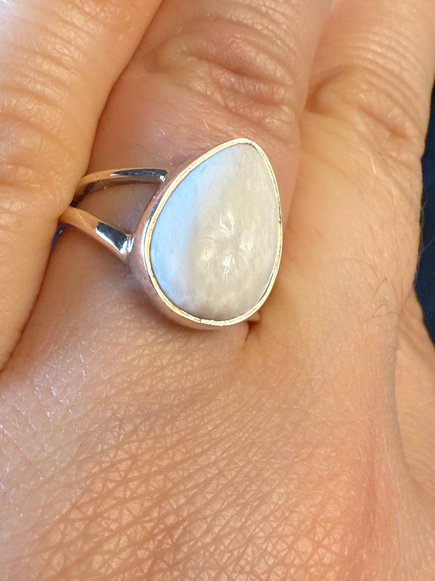 Scolecite 925 Ring - Size M