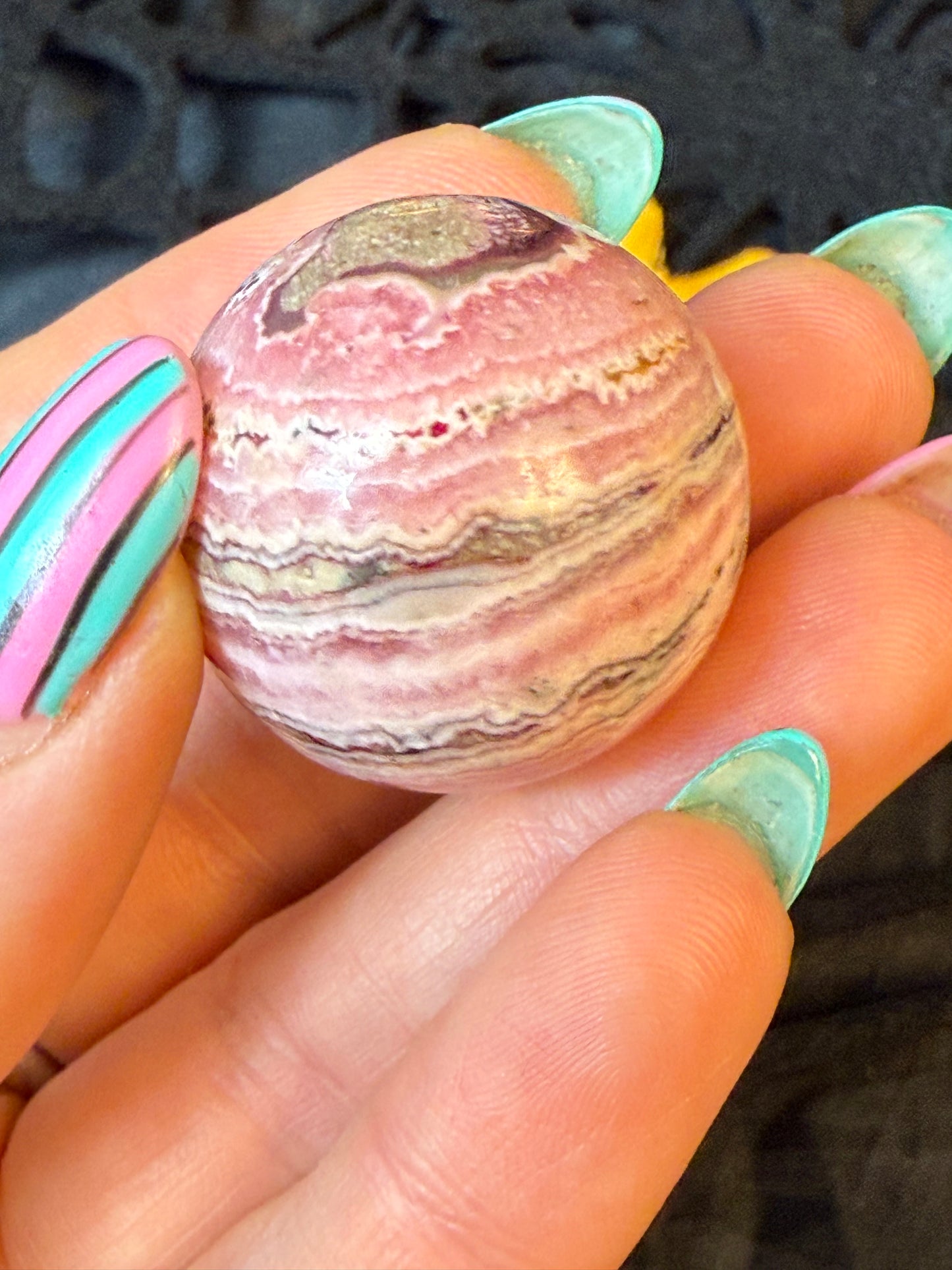 Rhodochrosite Sphere