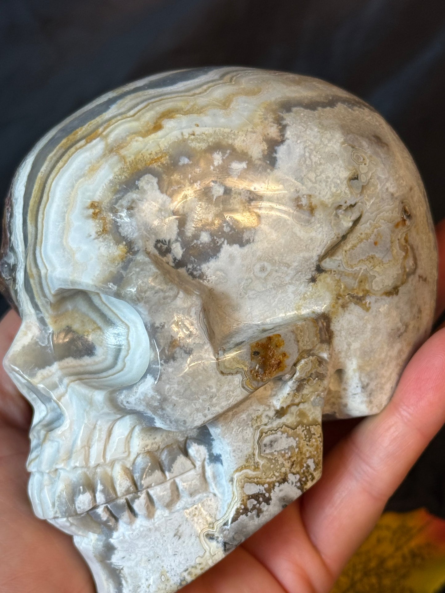 Mexican Agate Skull