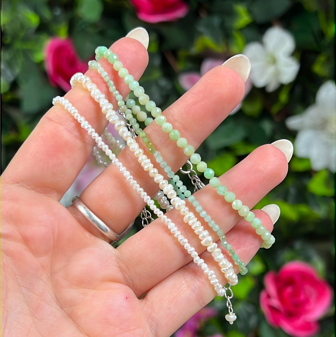 2mm Delicate - 925 Sterling Silver Facet Bracelets - Adjustable