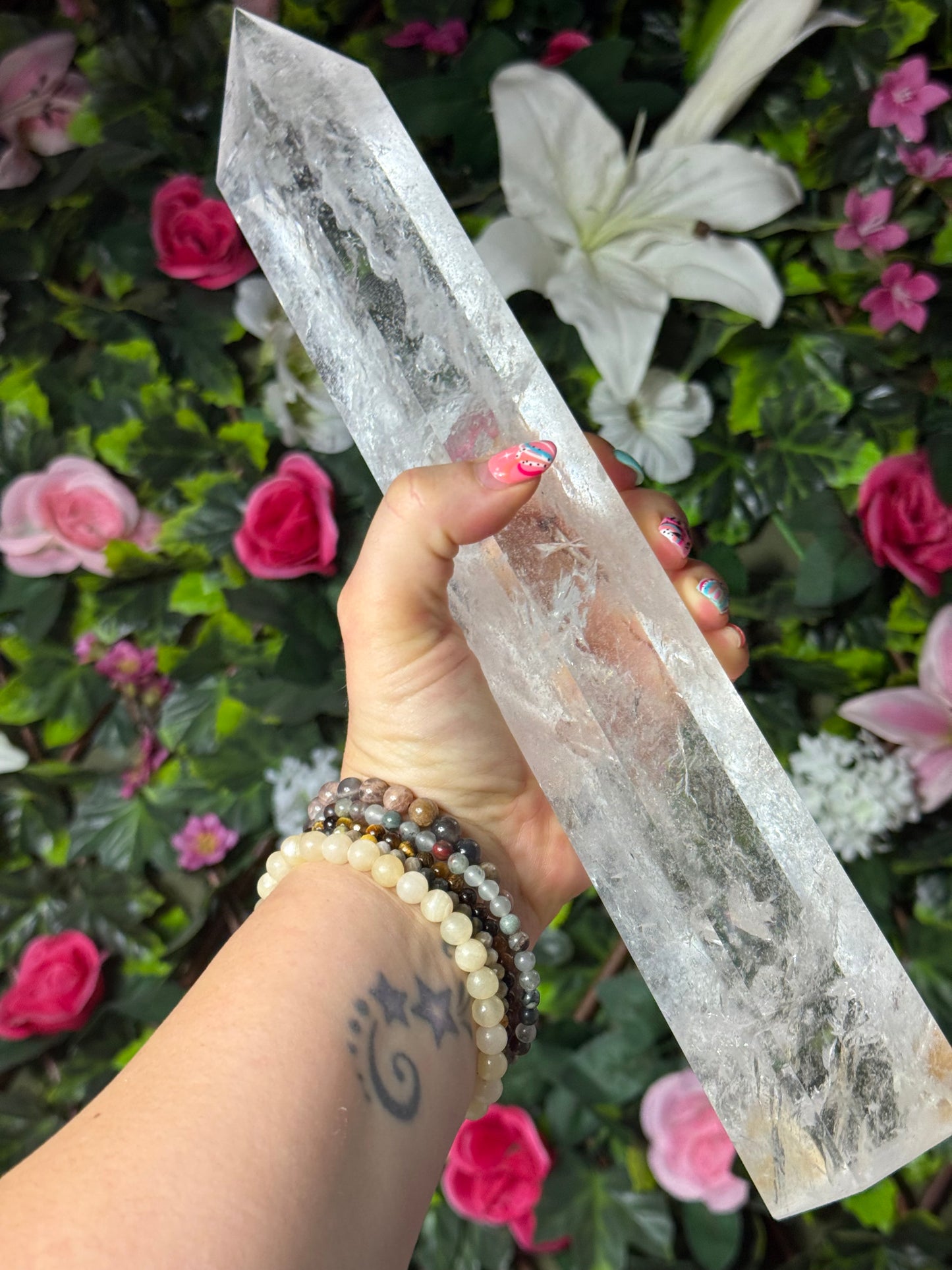 Large Clear Quartz Tower Point
