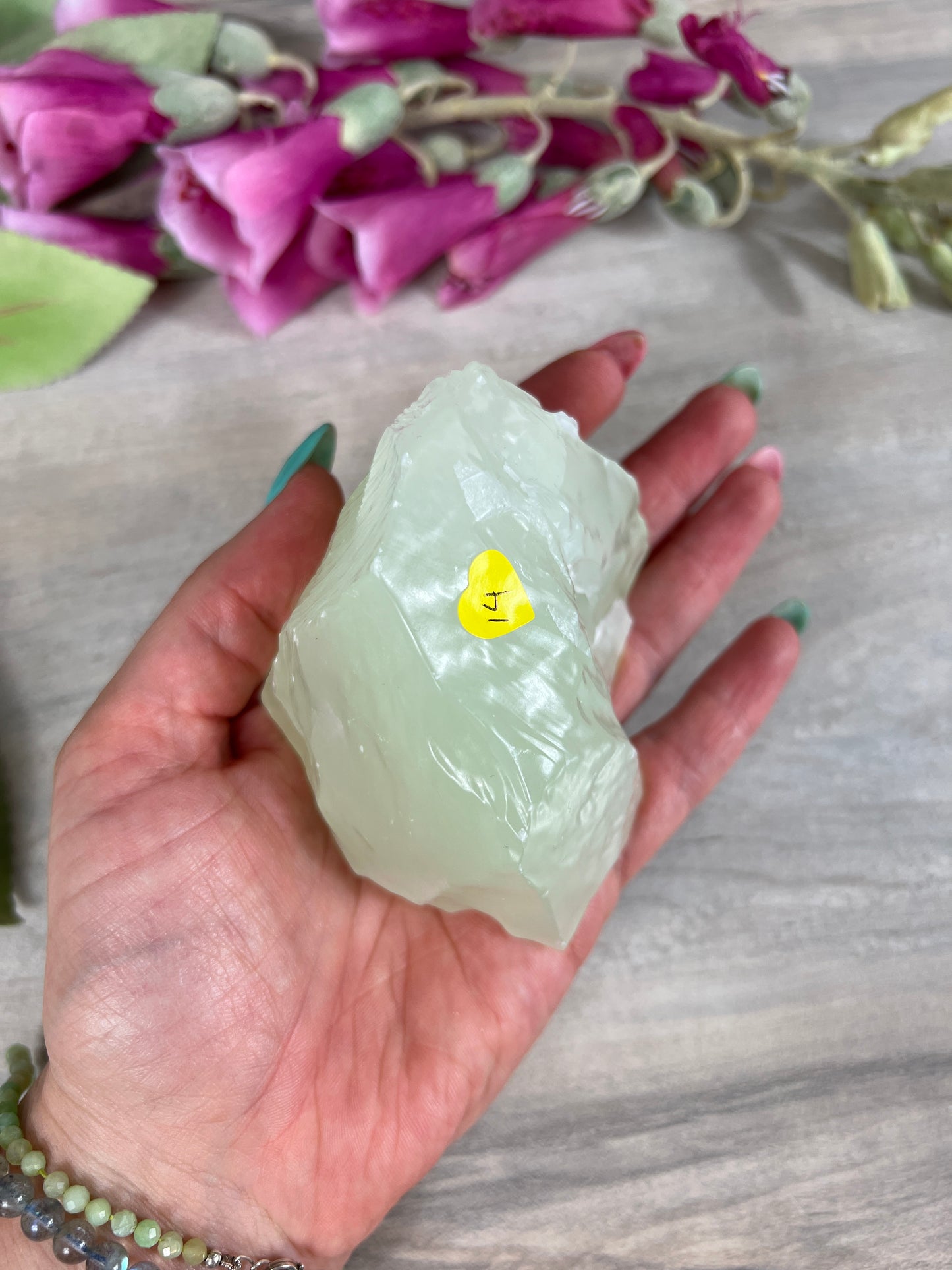 Raw Green Calcite