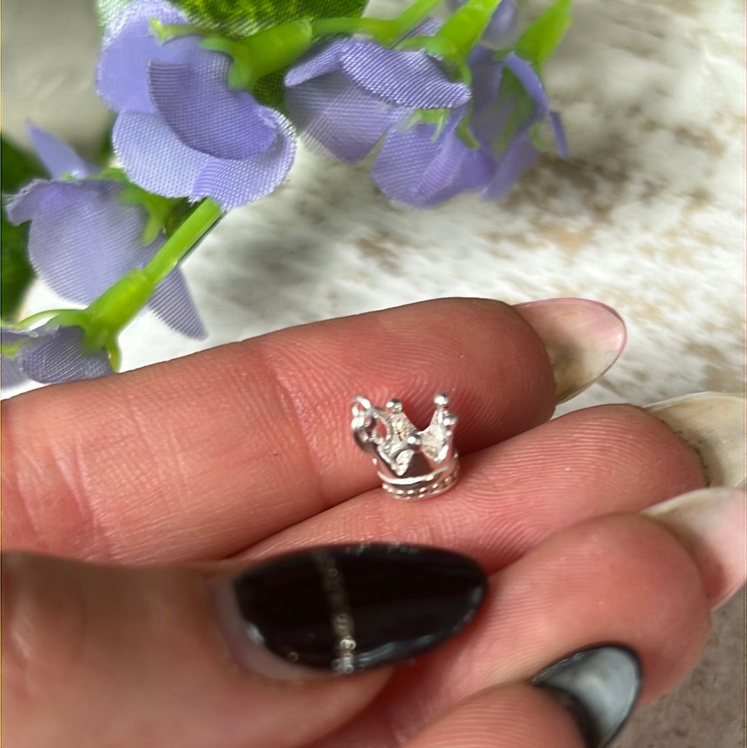 Crown 925 Sterling Silver Pendant Charm