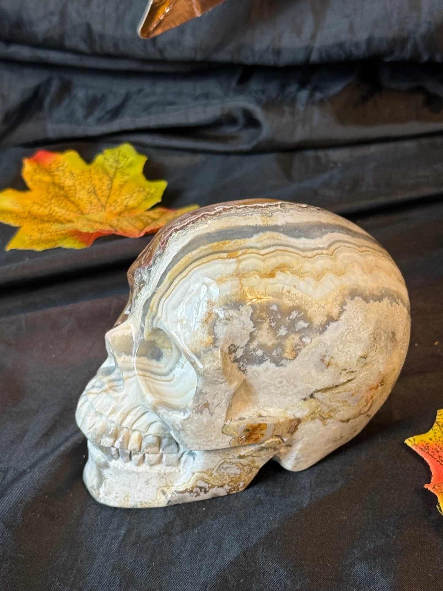 Mexican Agate Skull