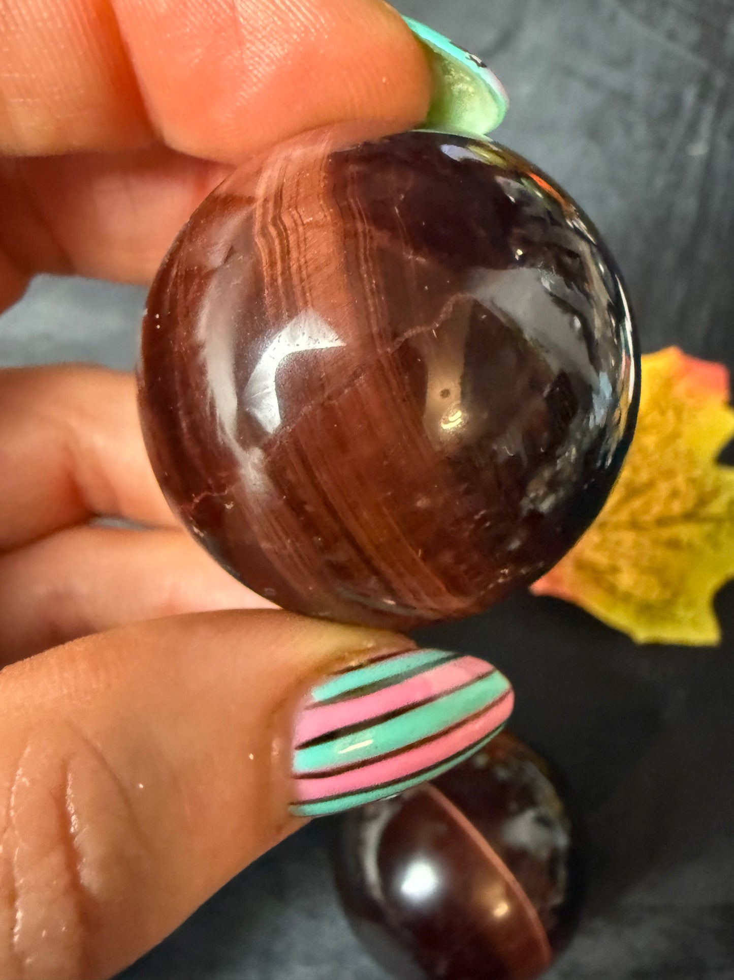 Red Tigers Eye Sphere