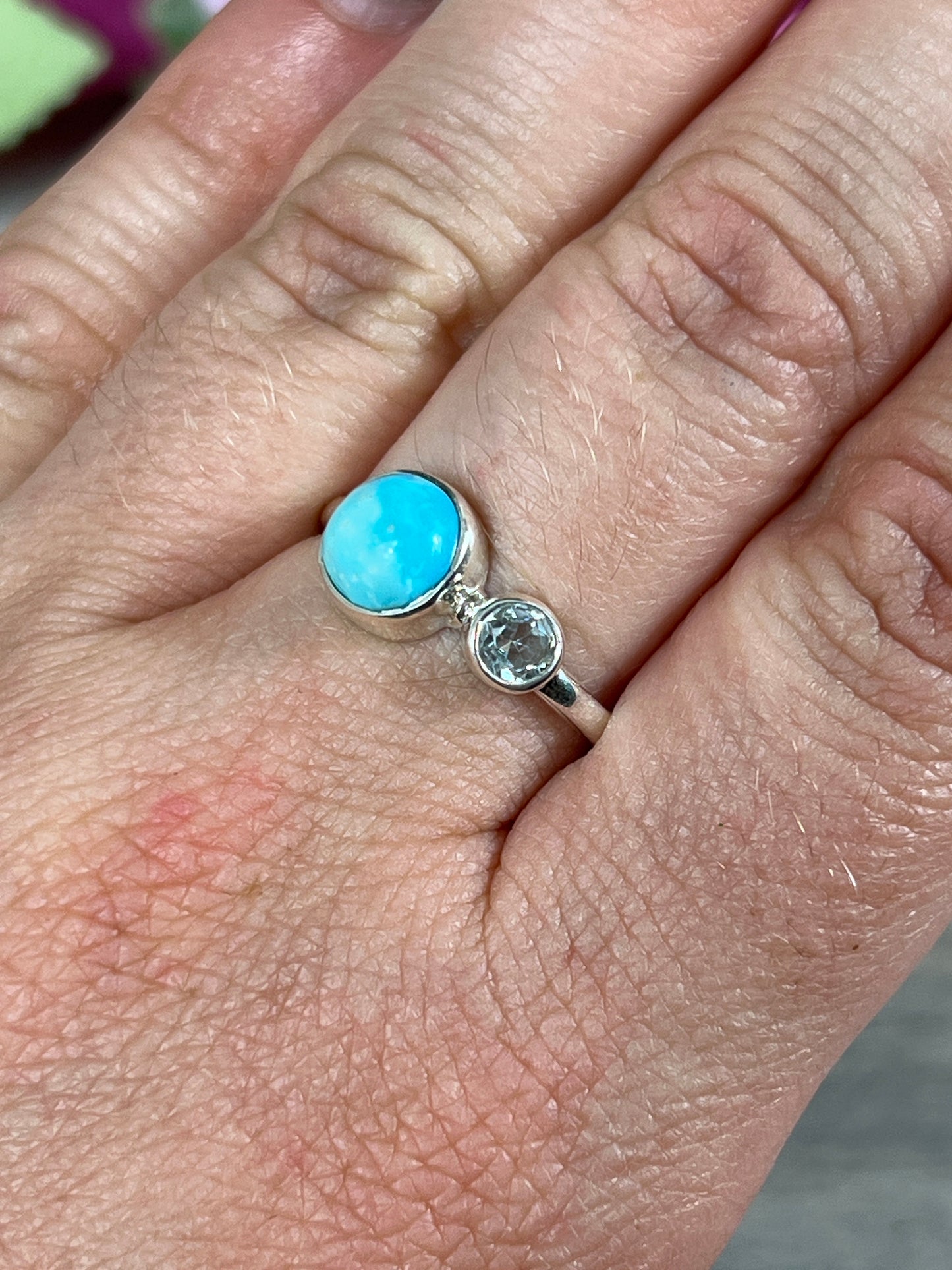 Duo Stone Ring - 925 Sterling Silver