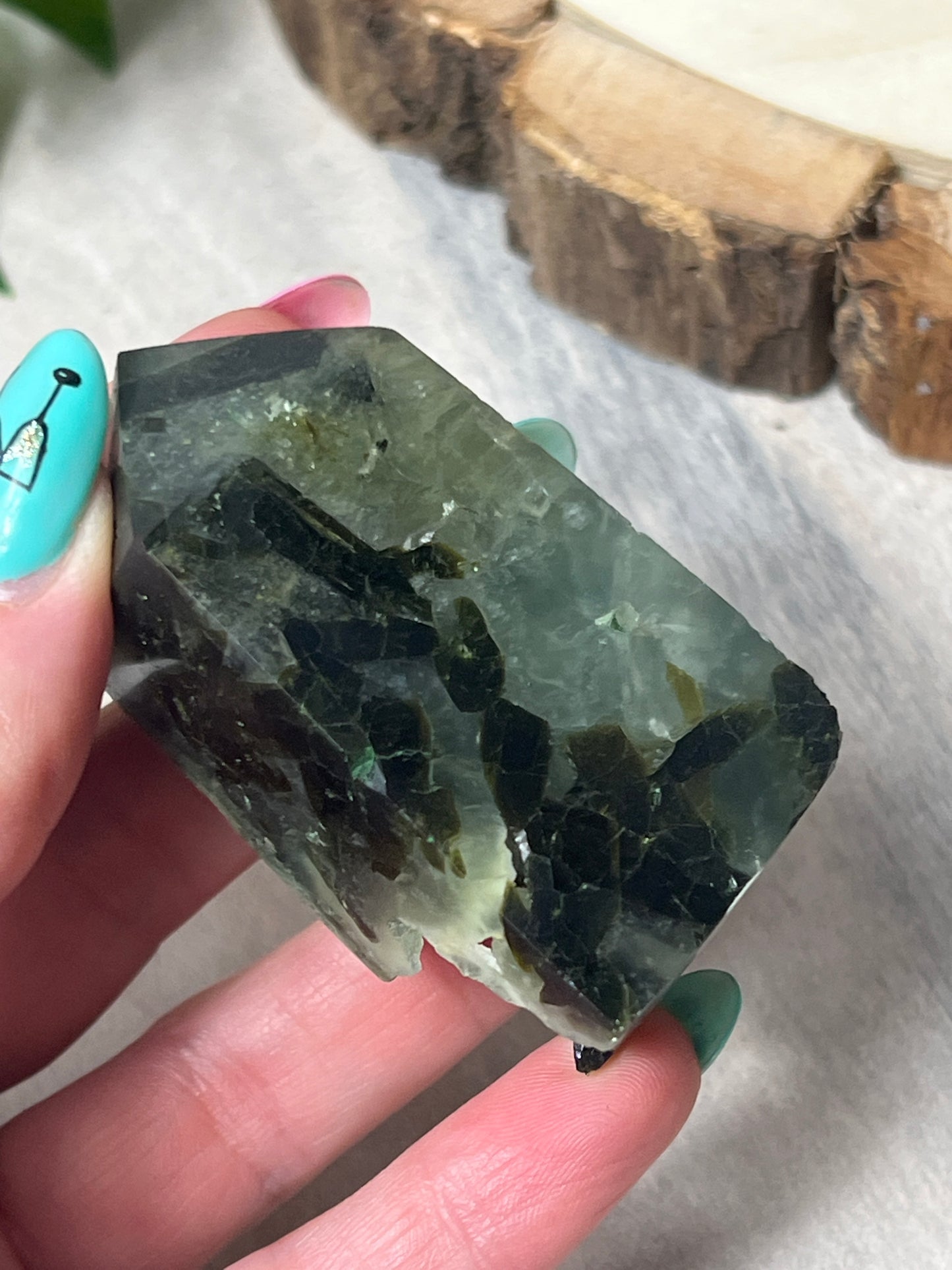 Druzy Prehnite Tower