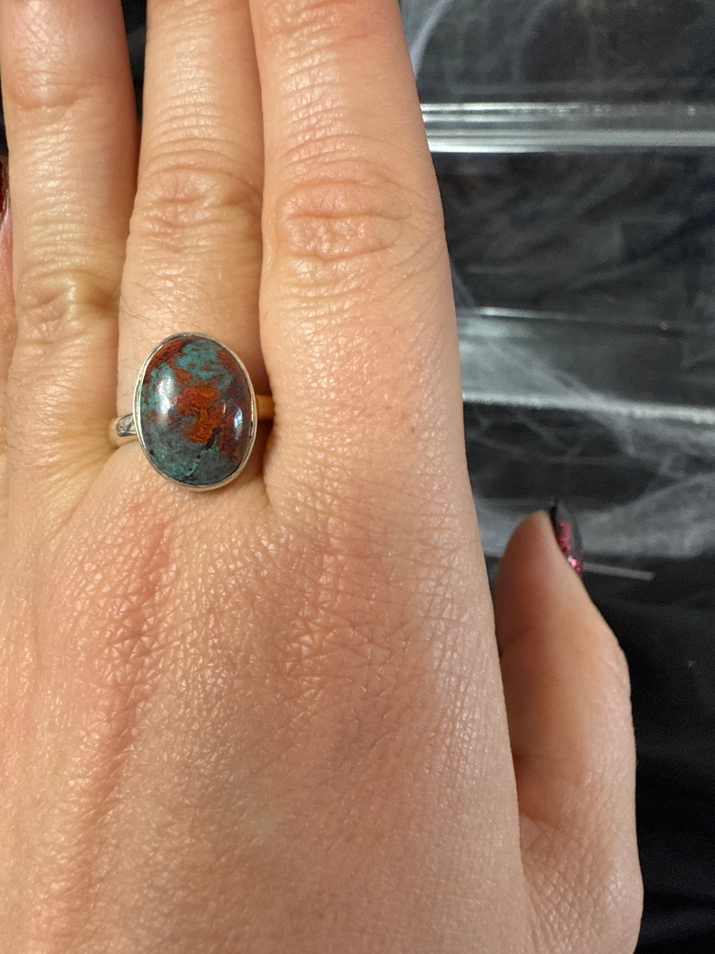 Sorona Sunrise 925 Sterling Silver Ring - Size P 1/2