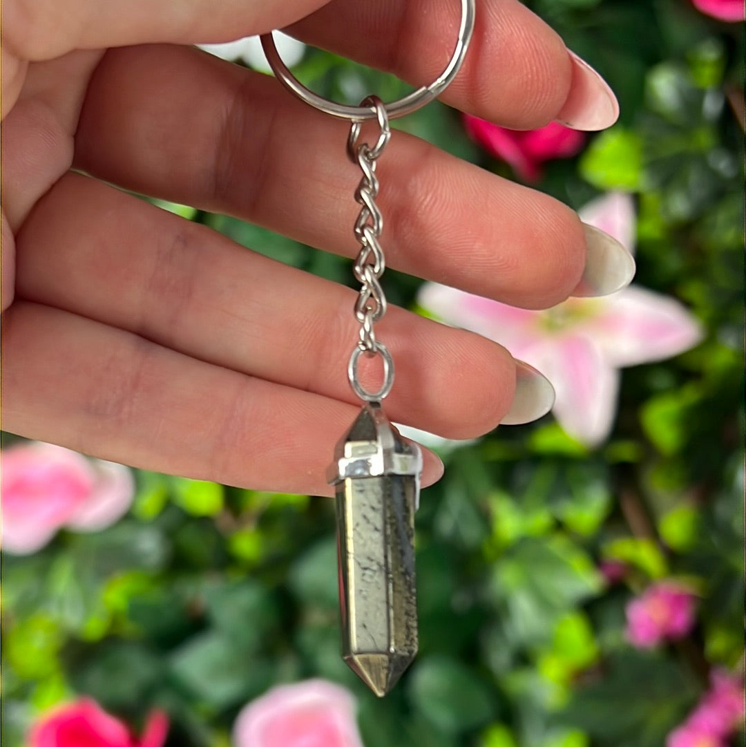 Point Keyring - Pyrite