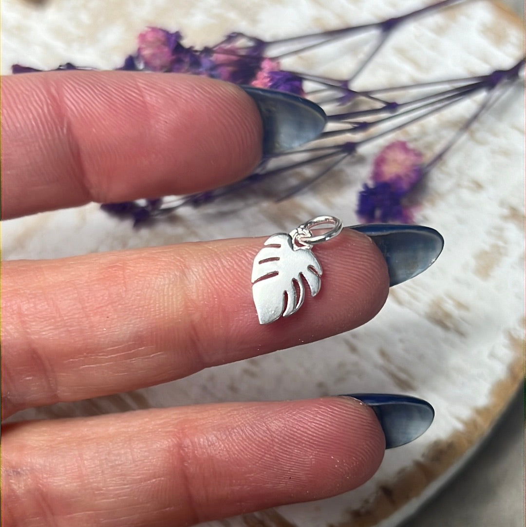 Leaf 925 Sterling Silver Pendant Charm